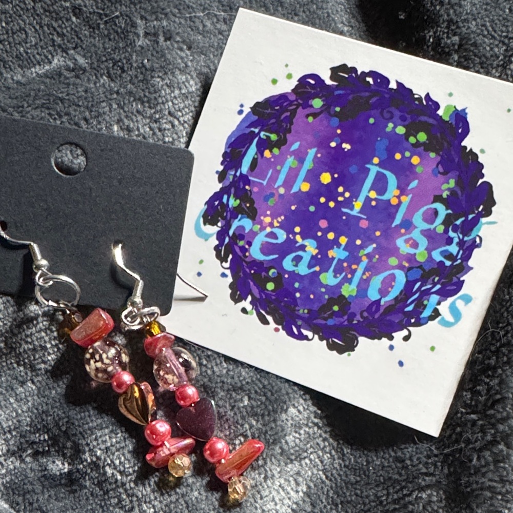 Handcrafted Beaded Dangle Earrings
